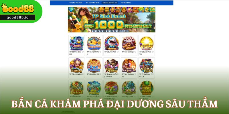 good88 Sảnh Bắn cá đưa bạn khám phá đại dương sâu thẳm